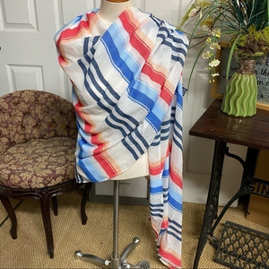 Chaps Striped‎ Scarf/Sarong O/S